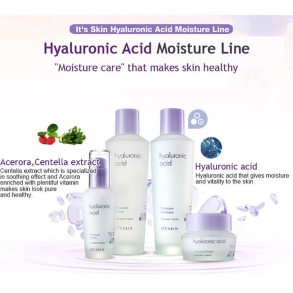 NIB It's Skin Hyaluronic Acid Moisture Special Set - 4 Full Size + 3 Mini Gift - Picture 6 of 8